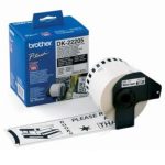 DK-22205 Etiketter til Brother printer. 62mm x 30.48m løpende lengde. 1 rull i esken. Papirfarge hvit.