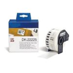 DK-22225 Etiketter til Brother printer. 38mm x 30.48m løpende lengde. 1 rull i esken. Papirfarge hvit.