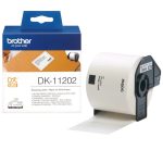 Brother DK11202 forsendelsesetikett / fraktetikett. 62 mm x 100 mm (300 pr rull)