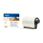Brother DK11247 sort på hvit store frakt/adresseetiketter, 103 mm x 164 mm (180 per rull)